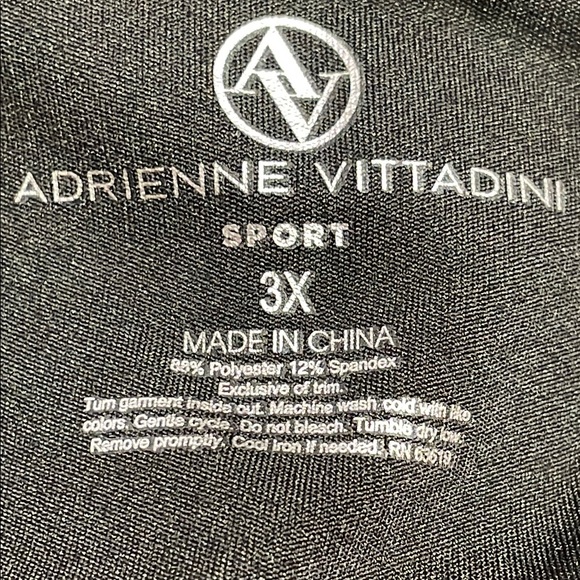 Women’s Black NWT Adrienne Vittadini Sport LeggingsSize 3X - Picture 12 of 13